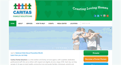Desktop Screenshot of caritasfamilysolutions.org